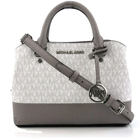 michael kors white and grey strap purse|gray crossbody purse boutique.